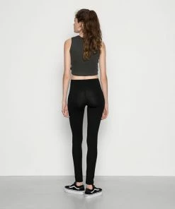 Even&Odd 2 PACK - Leggings Animal Print - Pants - Leggings - Trousers - Black/brown -Even&Odd Sales Store 719261c6821542f9b27b158342a67b1b