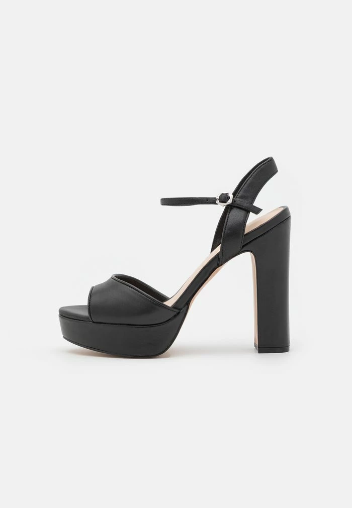 Even&Odd LEATHER - Platform Sandals - Black 4 Even&Odd LEATHER - Platform Sandals - Black - Image 2