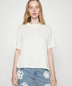 Even&Odd 2 PACK - Basic T-shirt - White/mottled Light Grey -Even&Odd Sales Store 71ee85ef209b4f61922c64a9bf72ef50