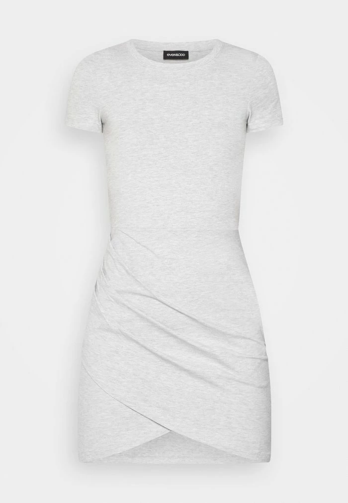 Even&Odd Jersey Dress - Mottled Light Grey 7 Even&Odd Jersey Dress - Mottled Light Grey - Image 5
