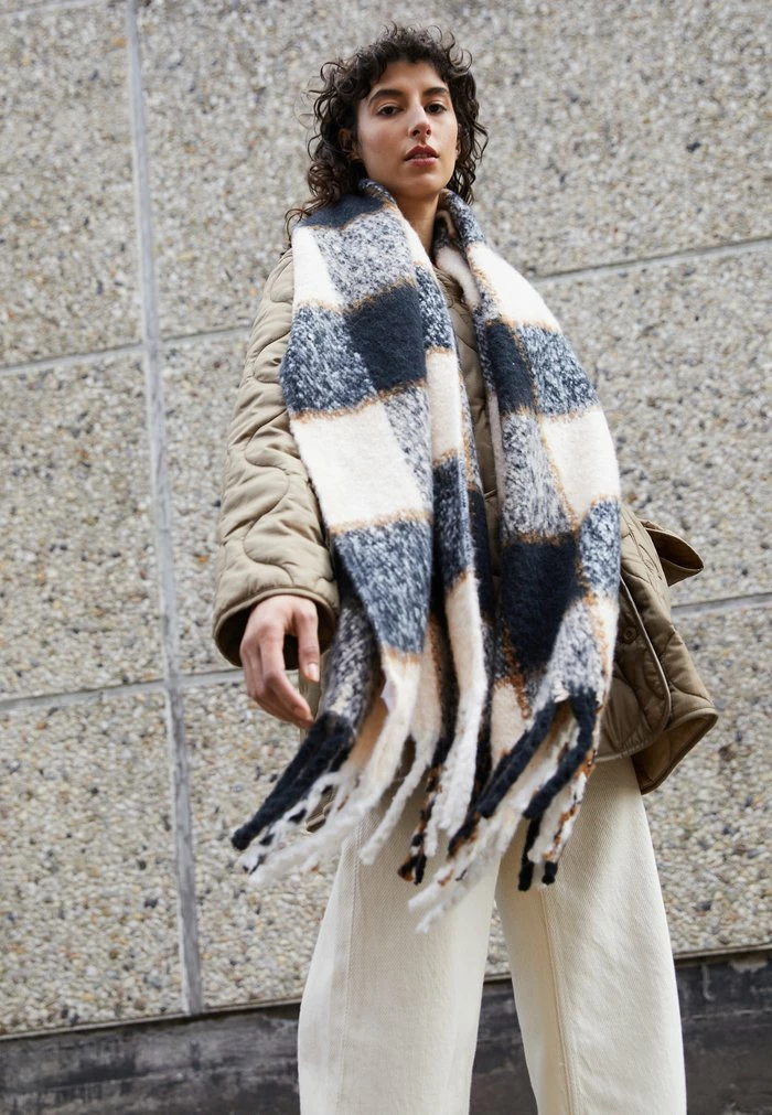 Even&Odd Scarf - Black/beige/brown 3 Even&Odd Scarf - Black/beige/brown