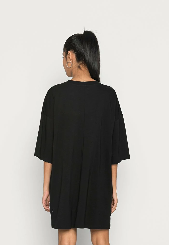 Even&Odd Jersey Dress - Black/multi Coloured 5 Even&Odd Jersey Dress - Black/multi Coloured - Image 3