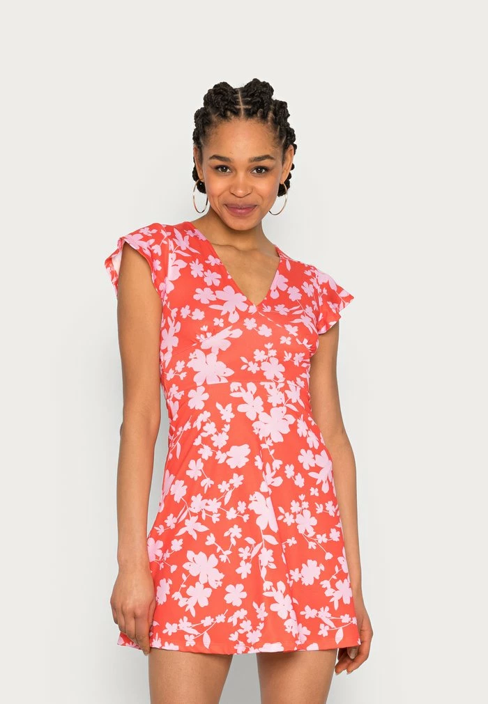 Even&Odd Jersey Dress - Red/pink 3 Even&Odd Jersey Dress - Red/pink