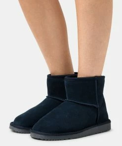 Even&Odd LEATHER - Classic Ankle Boots - Dark Blue