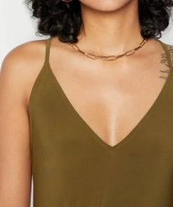 Even&Odd Maxi Dress - Olive -Even&Odd Sales Store 752b998883db4961b2178171de74cfd8