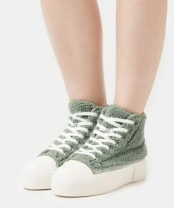 Even&Odd WINTER SNEAKER - High-top Trainers - Dark Green
