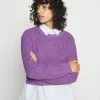 Even&Odd HIGH CROPPED SIDE SLIT - Jumper - Lilac -Even&Odd Sales Store 7645d0b20f714c12a8ce5b1530e1d6d8