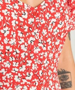 Even&Odd Day Dress - Red/white -Even&Odd Sales Store 76757f67e00247f89c5af4d1794a173e