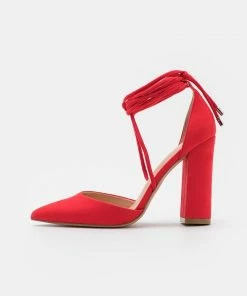 Even&Odd Lace-up Heels - Red -Even&Odd Sales Store 79daeafa1b33424b89a38e96c517a657
