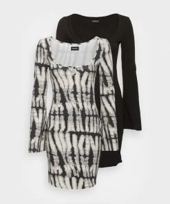 Even&Odd FLARED SLEEVES DRESS 2 Pack - Day Dress - Black/light Grey -Even&Odd Sales Store 7ac330d8cbd24d0d8ca9b1ce2065139e