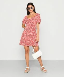 Even&Odd Day Dress - Red/white -Even&Odd Sales Store 7baffbe13922405eba06da0c9f885c44