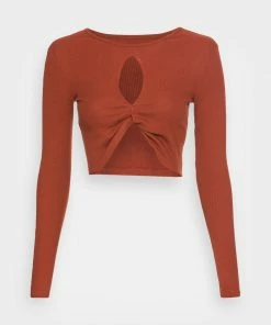 Even&Odd Long Sleeved Top - Brown -Even&Odd Sales Store 7bbfc8139a914109bf100cfe480cf9c8