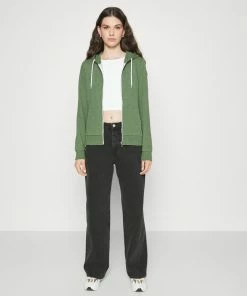 Even&Odd Zip-up Sweatshirt - Mottled Dark Green -Even&Odd Sales Store 7db9f643fc6f4d6592c6d1cc82fa9a9a