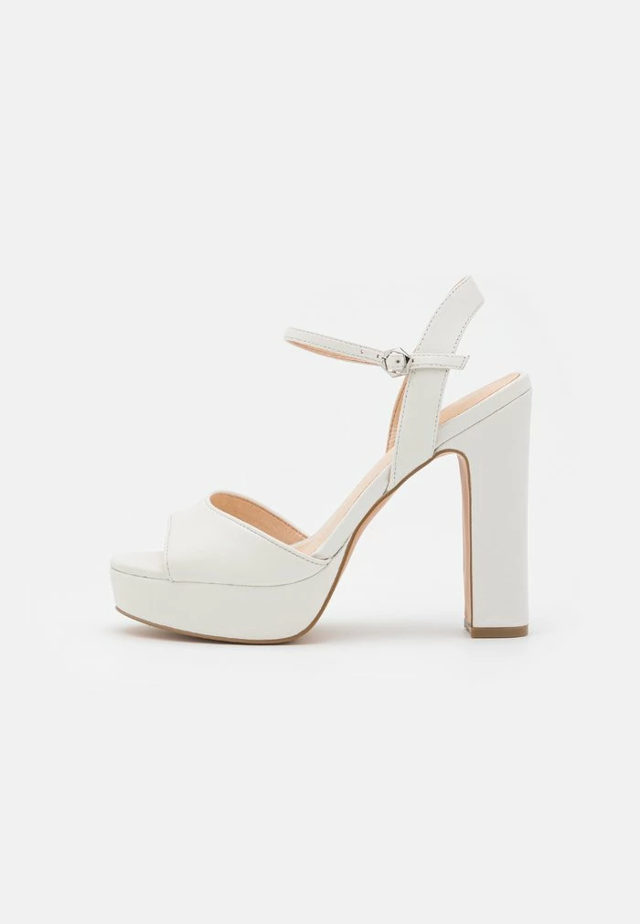 Even&Odd LEATHER - Platform Sandals - White 4 Even&Odd LEATHER - Platform Sandals - White - Image 2
