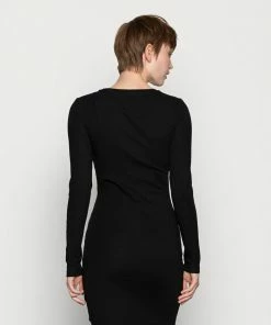 Even&Odd JERSEYKLEID BASIC - Shift Dress - Black -Even&Odd Sales Store 7f13217f87084e3e83a52b6fee71999f