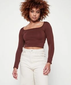 Even&Odd Long Sleeved Top - Brown
