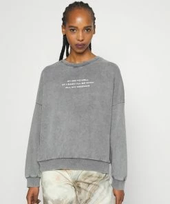 Even&Odd OVERSIZED PRINT - Sweatshirt - Grey
