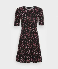 Even&Odd Jersey Dress - Black/multi Coloured -Even&Odd Sales Store 82f7864443ea41b0a02b09e484bc0947