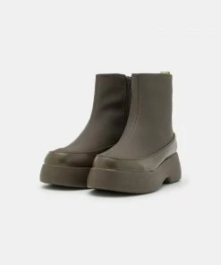 Even&Odd Platform Ankle Boots - Khaki -Even&Odd Sales Store 83d0ec44f99f40bd9a072cbc2d1b9330