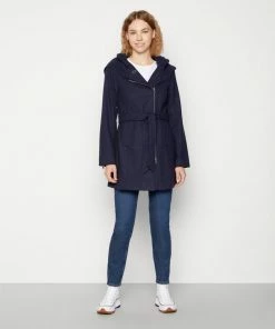 Even&Odd Short Coat - Dark Blue