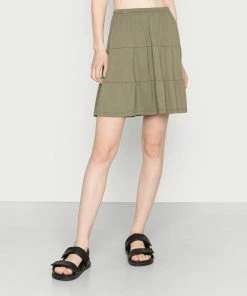Even&Odd Mini Skirt - Khaki