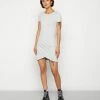 Even&Odd Jersey Dress - Mottled Light Grey -Even&Odd Sales Store 87213dc837e8474e9722cdd784620c29