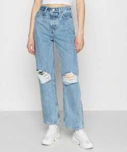 Even&Odd Straight Leg Jeans - Light Blue Denim