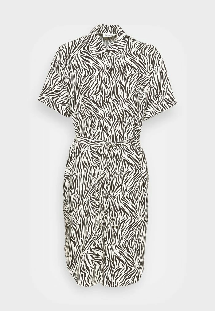 Even&Odd Shirt Dress - Black/white 6 Even&Odd Shirt Dress - Black/white - Image 4