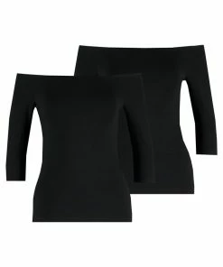 Even&Odd 2 PACK - Long Sleeved Top - Black