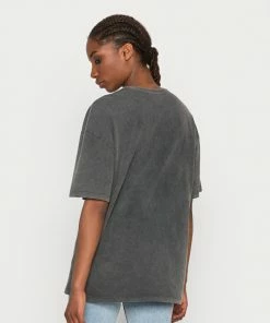 Even&Odd LIZ ACID WASH FOCUS THE GOOD SUN TEE - Print T-shirt - Black -Even&Odd Sales Store 8aea697847144226b388b65f3e7e0726