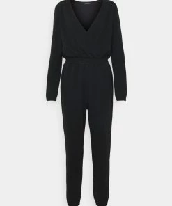 Even&Odd SWEAT CACHE COEUR WAISTED JUMPSUIT - Jumpsuit - Black
