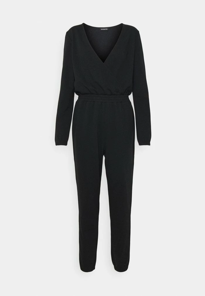 Even&Odd SWEAT CACHE COEUR WAISTED JUMPSUIT - Jumpsuit - Black 3 Even&Odd SWEAT CACHE COEUR WAISTED JUMPSUIT - Jumpsuit - Black