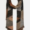 Even&Odd Scarf - Copper/black/grey -Even&Odd Sales Store 8c6c3268e8554e50b4772457dc012c37