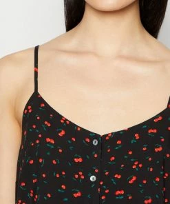 Even&Odd Day Dress - Black/red/multi-coloured -Even&Odd Sales Store 8cbae0c1c89541e690190adffa06b467