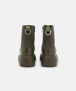 Even&Odd Platform Ankle Boots - Khaki -Even&Odd Sales Store 8d171fe884eb4a8ebcd4fa07a1d52f24