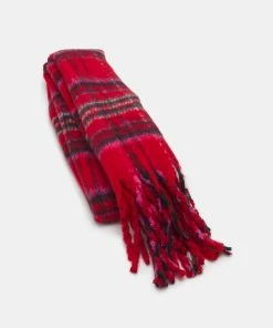 Even&Odd Scarf - Red/black/green