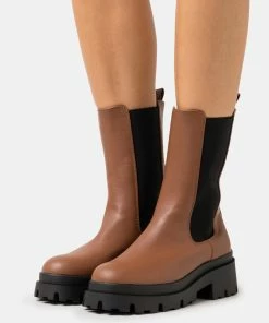 Even&Odd Platform Boots - Cognac