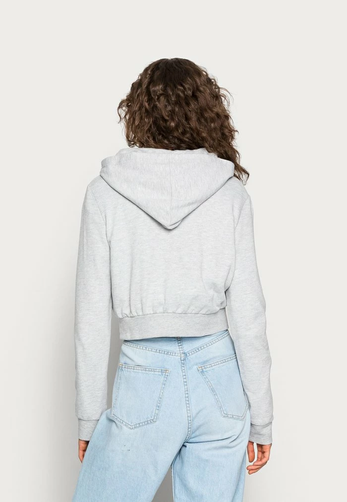 Even&Odd Zip-up Sweatshirt - Mottled Light Grey 5 Even&Odd Zip-up Sweatshirt - Mottled Light Grey - Image 3