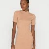 Even&Odd PERKIN NECK SHORT SLEEVE DRESS - Jumper Dress - Camel 1 Even&Odd PERKIN NECK SHORT SLEEVE DRESS - Jumper Dress - Camel -Even&Odd Sales Store 923403aba0d84046a6b6f092408901f9