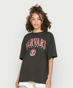 Even&Odd Print T-shirt - Anthracite