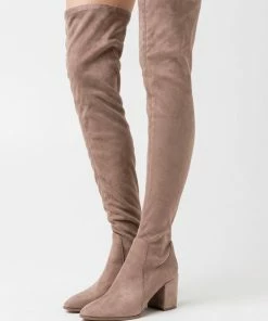 Even&Odd Over-the-knee Boots - Taupe