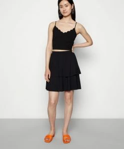 Even&Odd A-line Skirt - Black/brown -Even&Odd Sales Store 9456a18b49704e62be1685308e2e26a1