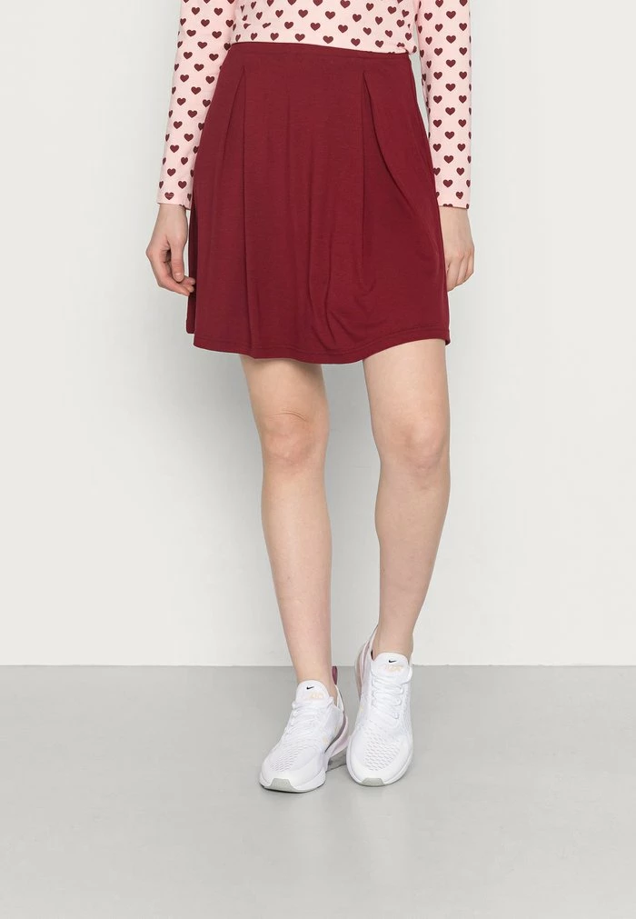 Even&Odd A-line Skirt - Dark Red 3 Even&Odd A-line Skirt - Dark Red