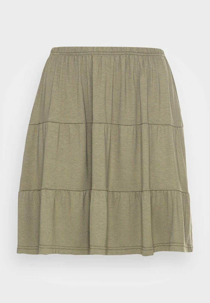 Even&Odd Mini Skirt - Khaki 6 Even&Odd Mini Skirt - Khaki - Image 4