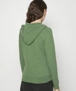 Even&Odd Zip-up Sweatshirt - Mottled Dark Green -Even&Odd Sales Store 97b1f3849fcf43e1affa93620f6bcf71