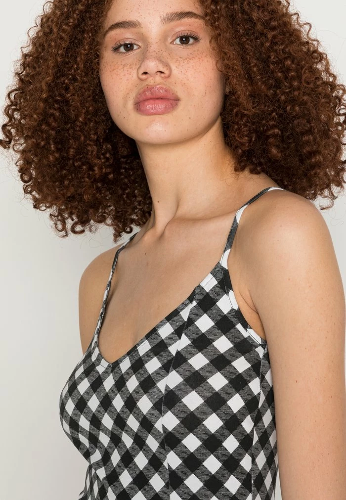 Even&Odd Jersey Dress - Black/white 7 Even&Odd Jersey Dress - Black/white - Image 5