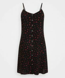 Even&Odd Day Dress - Black/red/multi-coloured -Even&Odd Sales Store 99e6a2009c9a4ef6b62f28b1d409c7fa