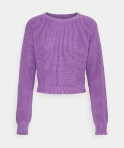 Even&Odd HIGH CROPPED SIDE SLIT - Jumper - Lilac -Even&Odd Sales Store 9b863137e959424381e5a576aafcbc89