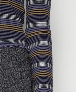 Even&Odd CROPPED CREWNECK LONG SLEEVE - Long Sleeved Top - Blue -Even&Odd Sales Store 9baabea4e7f24260bee068b7bdbdb293