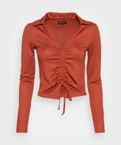 Even&Odd Long Sleeved Top - Brown -Even&Odd Sales Store 9cf3fa980b64480c9fec85579d83a37f